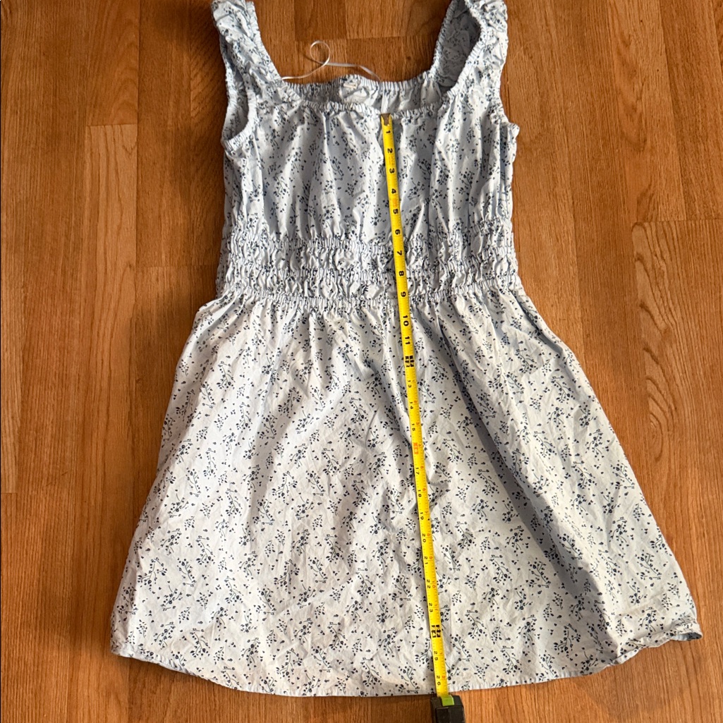 Uniqlo Light Blue Floral Casual Dress